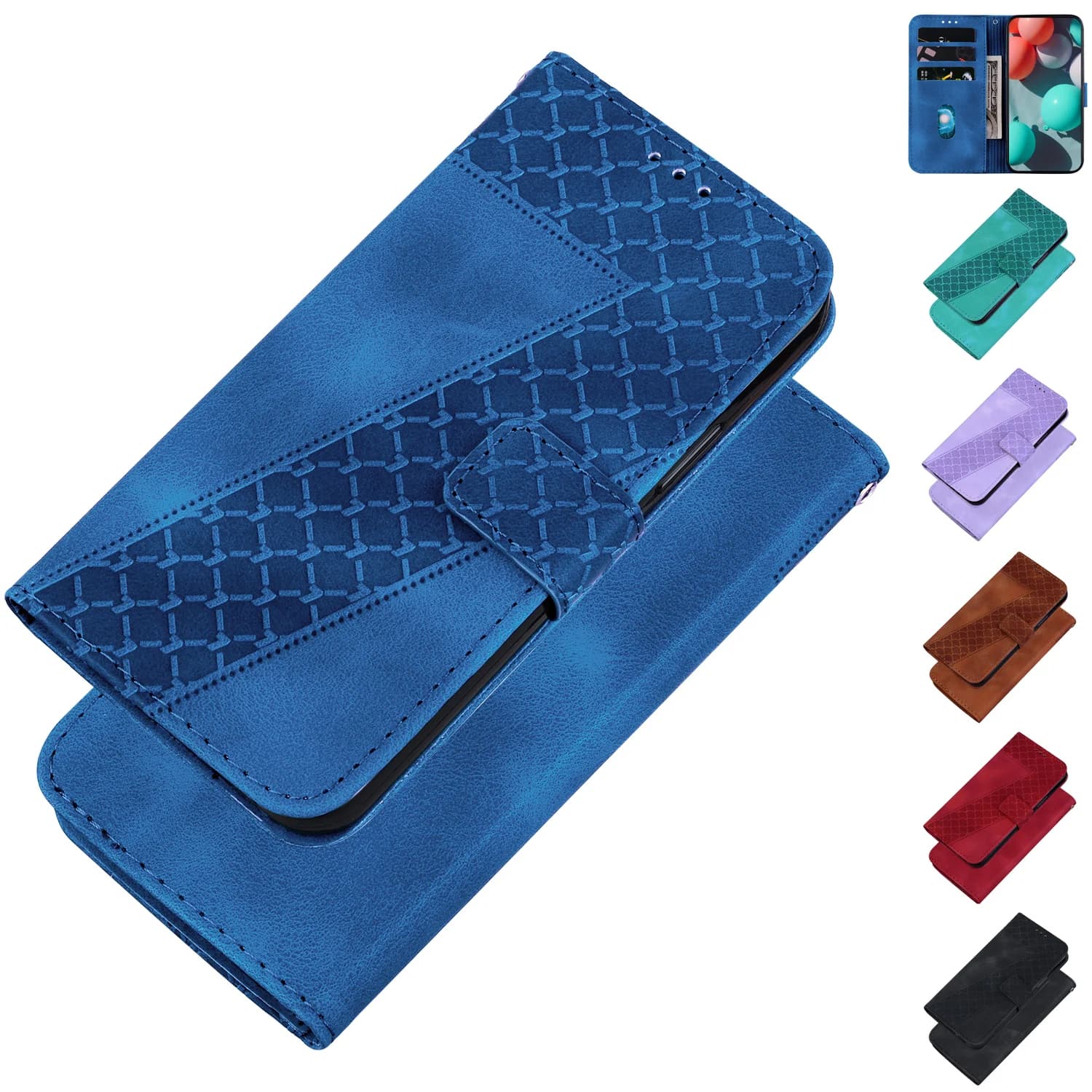 Custodia per telefono a portafoglio per XiaoMi Poco X7 X6 X5 X4 X3 F7 F6 F5 F4 GT Pro NFC Ultra Cover in pelle con slot per schede Modello in rilievo