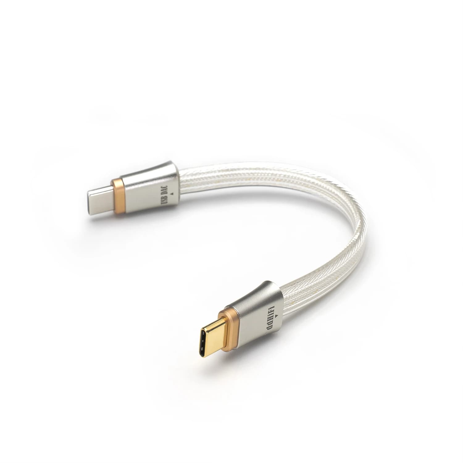 Dd Ddhifi Tc19cc (cavo di segnale digitale USB-C a USB-C Otg in argento puro di punta, design parallelo a quattro fili, 10/25/45 cm