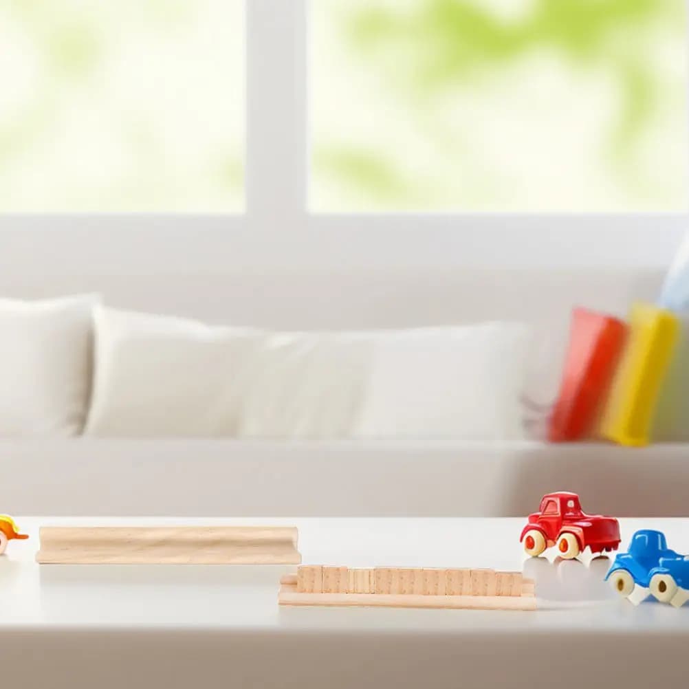 Set di 6 Vassoi in Legno per Esposizione Lettere, 19 cm, Non Finiti, in Legno Naturale, per Artigianato Fai-da-Te, Decorazioni per la Casa, Porta Domino e Mahjong