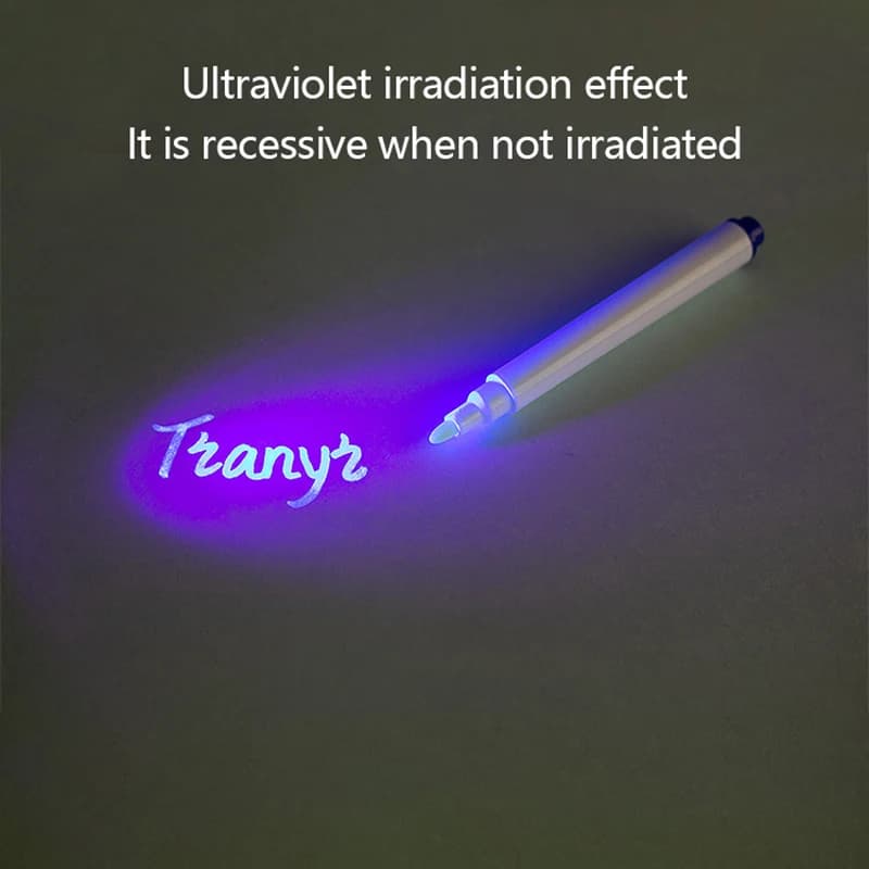 Nuova Penna Magica UV Monocromatica Invisibile, Creativa, con Inchiostro Ultravioletto, per Regali e Gadget per Feste per Bambini, Giocattolo Originale