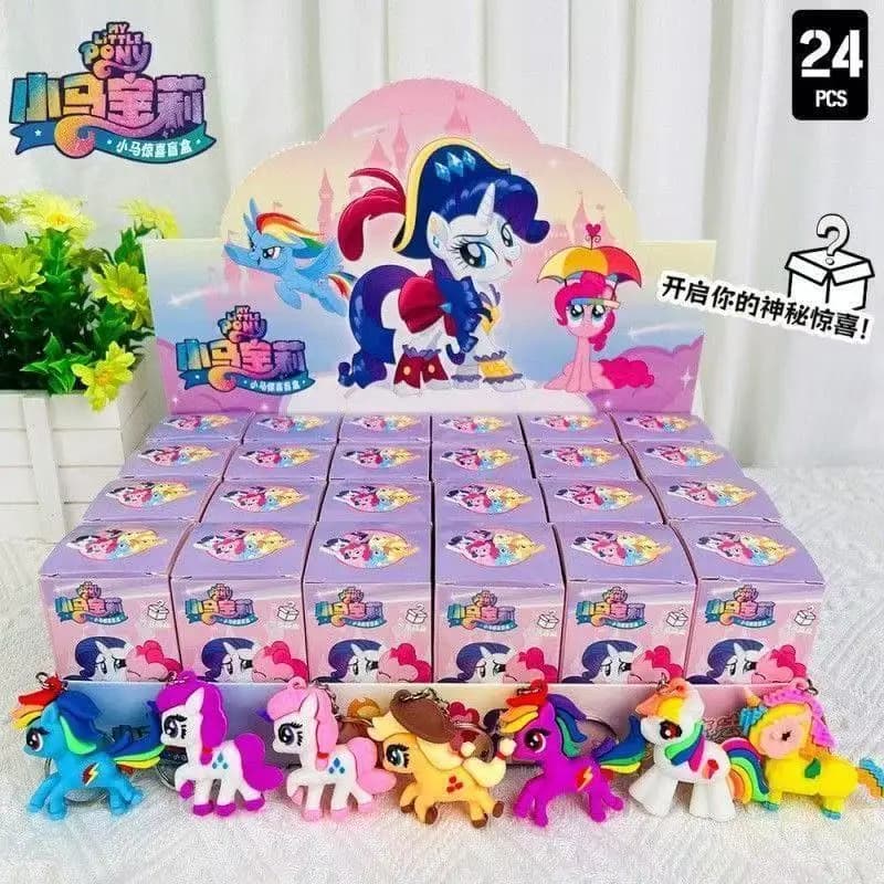 My Little Pony Figurine Keychain Blind Box Cute Toy Girl Gift Christmas Birthday Gift Pendant Accessory