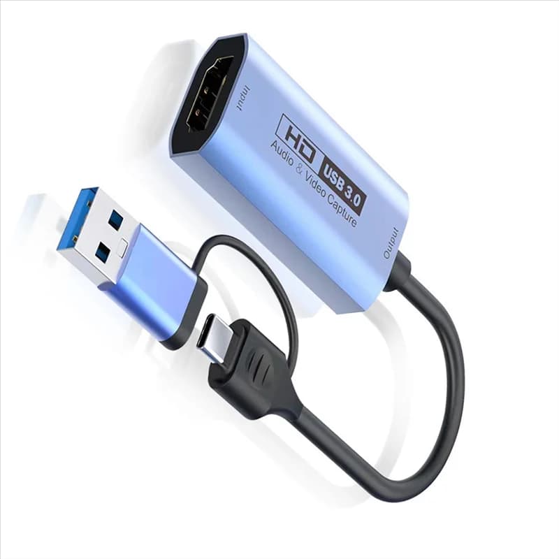 Scheda di acquisizione audio video USB Scheda di acquisizione HD Gioco Registrazione live Raccoglitore video