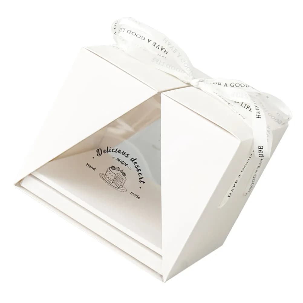 Scatola per Torta Quadrata Trasparente da 8 Pollici con Coperchio, Contenitore Portatile per Torte, Ideale per Compleanni, Matrimoni, Baby Shower, Esposizione Dessert, Leggera