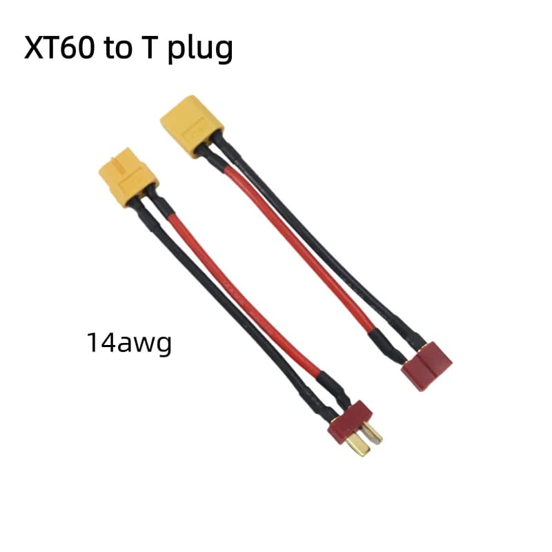 XT60 a Deans T-Plug Maschio/Femmina RC Lipo Adattatore Batteria 10 CM Cavo 14AWG Filo di Silicone per per FPV RC Accessori Auto