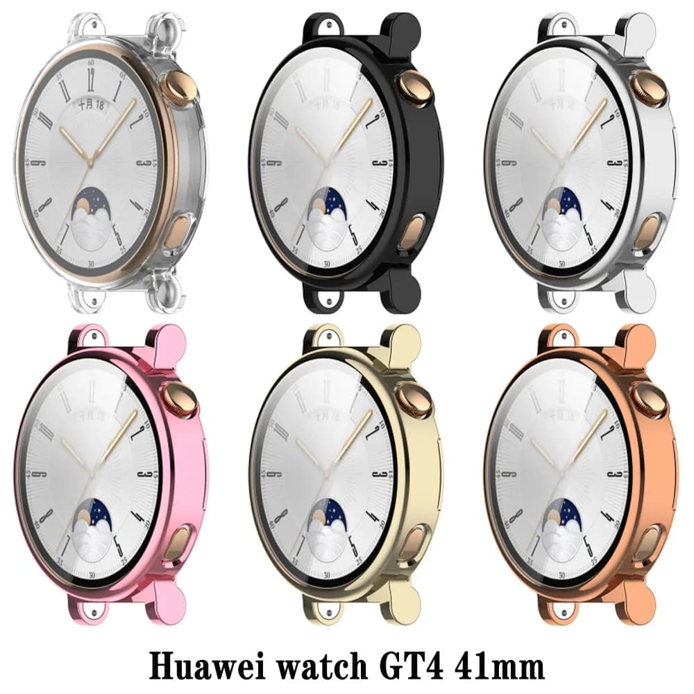 TPU Case for Huawei Watch GT4 41mm Smartwatch Screen Protector Bumper Cover Accessories