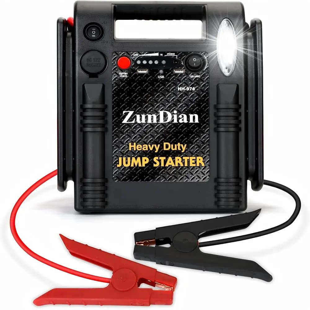 HUIHAOTEK 40000mAh Avviamento per auto portatile Avviatore di emergenza ad alta potenza 12V/24V con luce LED per uso su camion 24V
