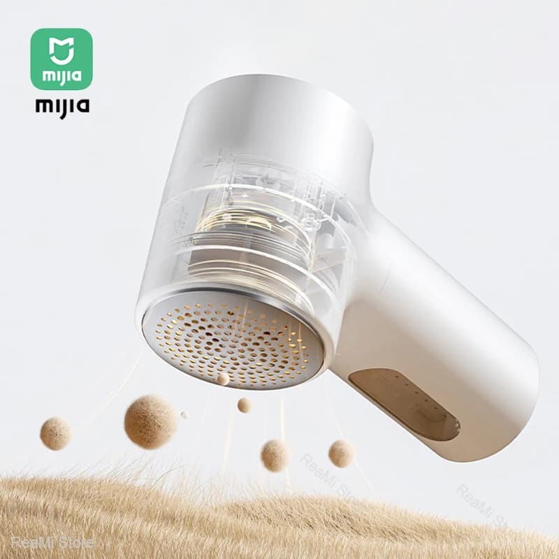Mijia Lint Remover 2 - USB Rechargeable Fabric Shaver with Upgraded 6-Blade Cutter Head, Portable Pilling Remover for Clothes