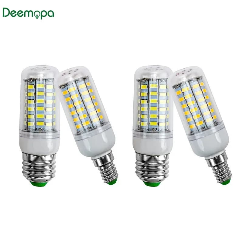 Lampada a LED E27 E14 AC 220V 230V 5730SMD Luci a LED Mais Lampadina a LED 24 36 48 56 69 72LED Lampadario a candela Illuminazione Decorazione della casa