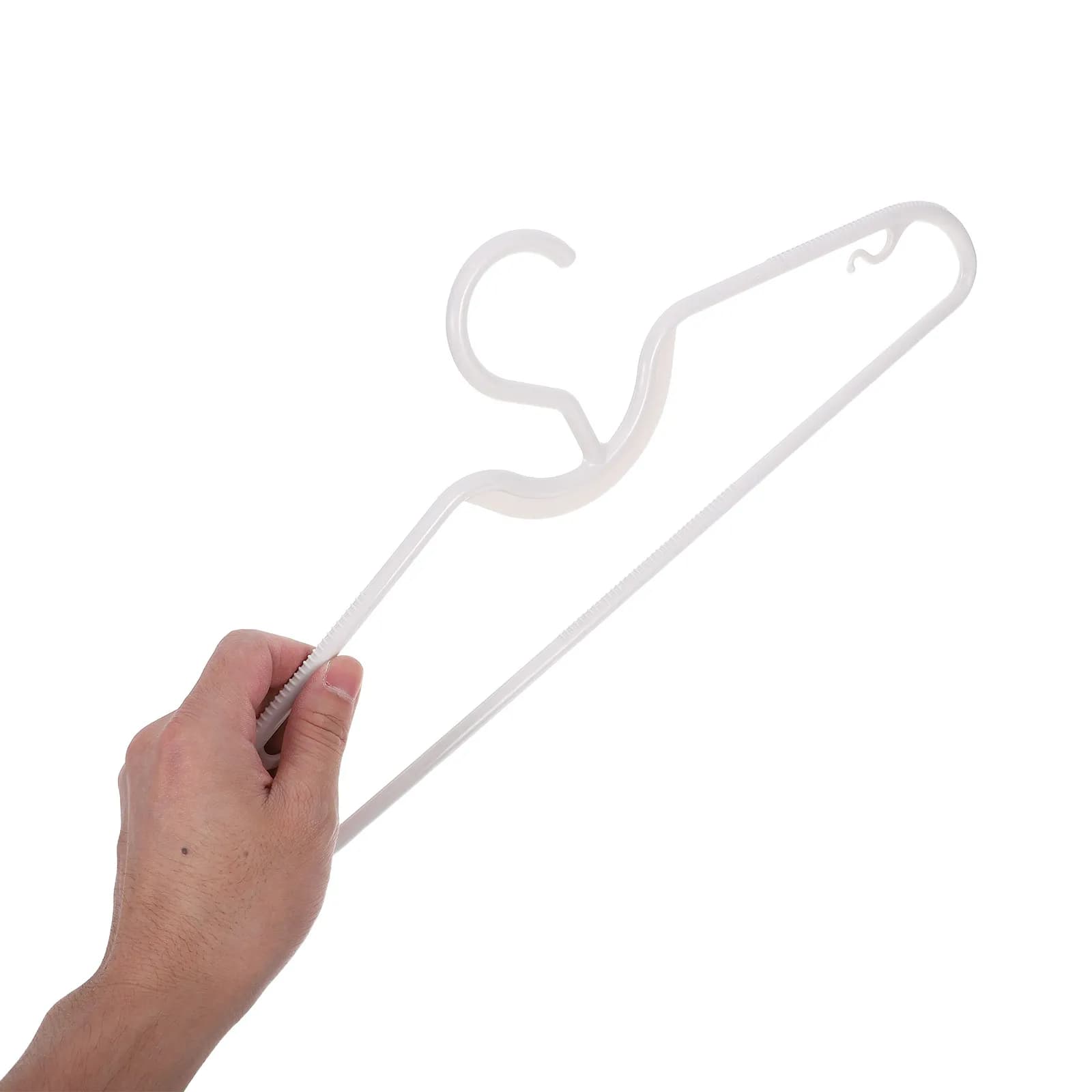10Pcs Short Neck Non Slip Plastic Clothes Hangers Space Saving Closet Organizers Shirt Dress Coat Wardrobe Storage