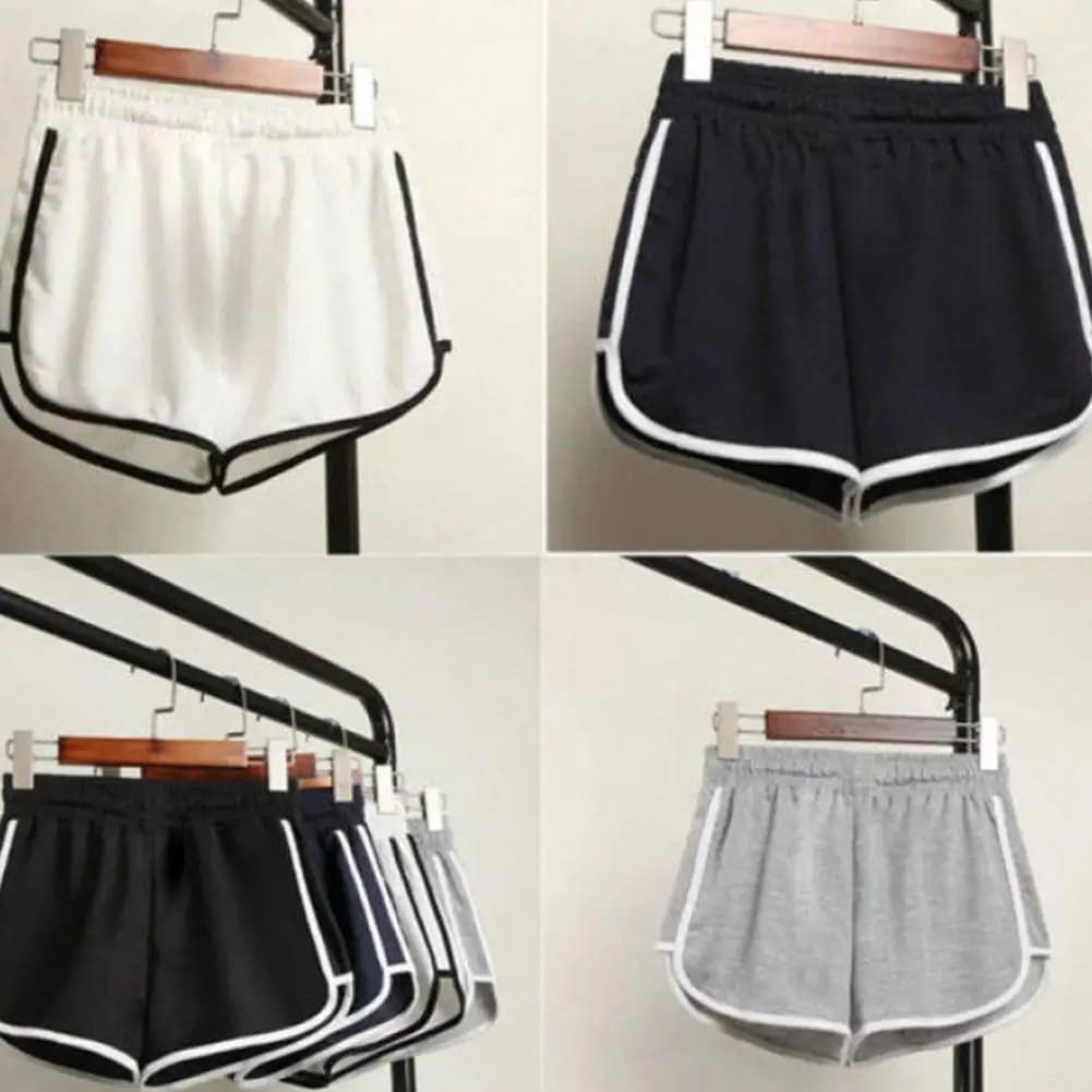 Pantaloncini da yoga da donna Abbigliamento esterno estivo Pantaloni dritti larghi casual a vita media da donna Pantaloni corti da palestra a gamba larga sottili e traspiranti alla moda