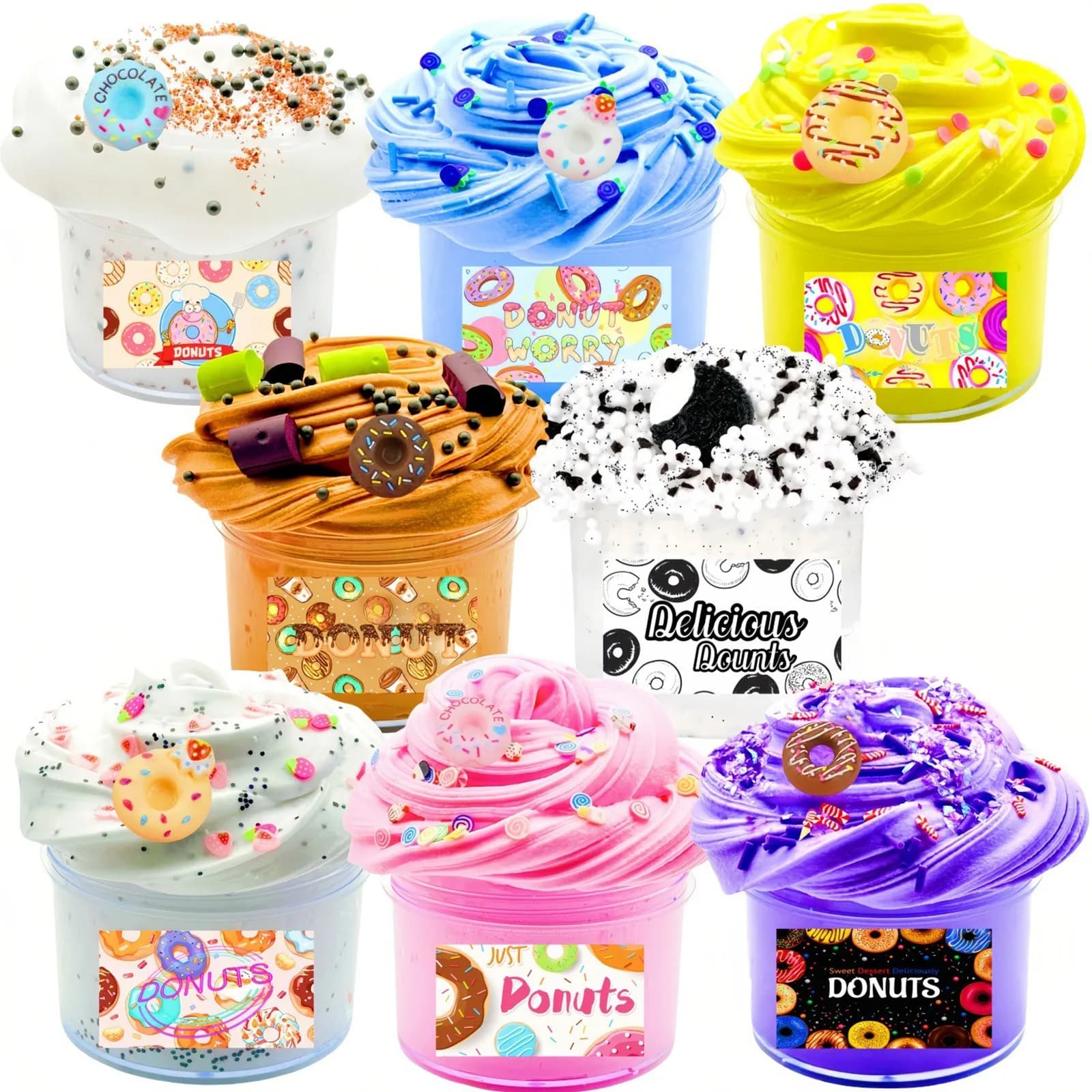 Two Colorful Elastic Scented Butterfly Kit For You Soft Super Soft Mastic With Strawberry Coffee Pendants Children Gift Toys