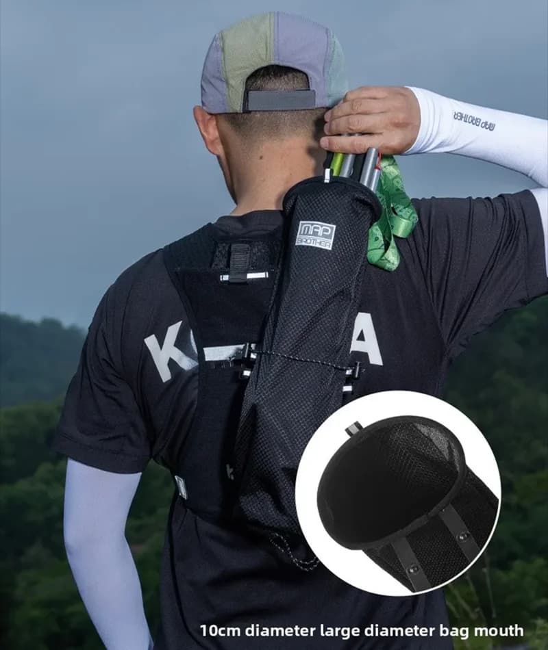MAP BROTHER Outdoor Running Cane Trekking Pole Storage Bag Off-road Backpack Lightweight Portable Equipment Cane Storage Bag