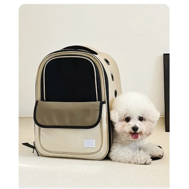 Pet Backpack Carrier Large‑Size Summer Breathable Portable Outdoor Travel Bag for Small Dog Teddy Pomeranian Household Pets