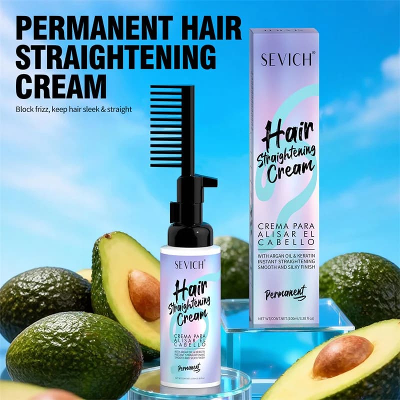 SEVICH Crema Lisciante per Capelli alla Cheratina Nutre Ammorbidisce Ripara Capelli Crespi Secchi Danneggiati Maschera per Capelli Prodotto per Salone