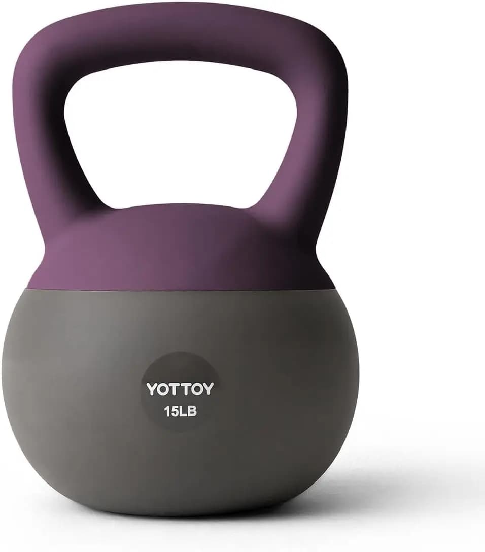 Kettlebell soft set for strength training, home workouts with padded base and wide handle - Ideal for men, women, beginners