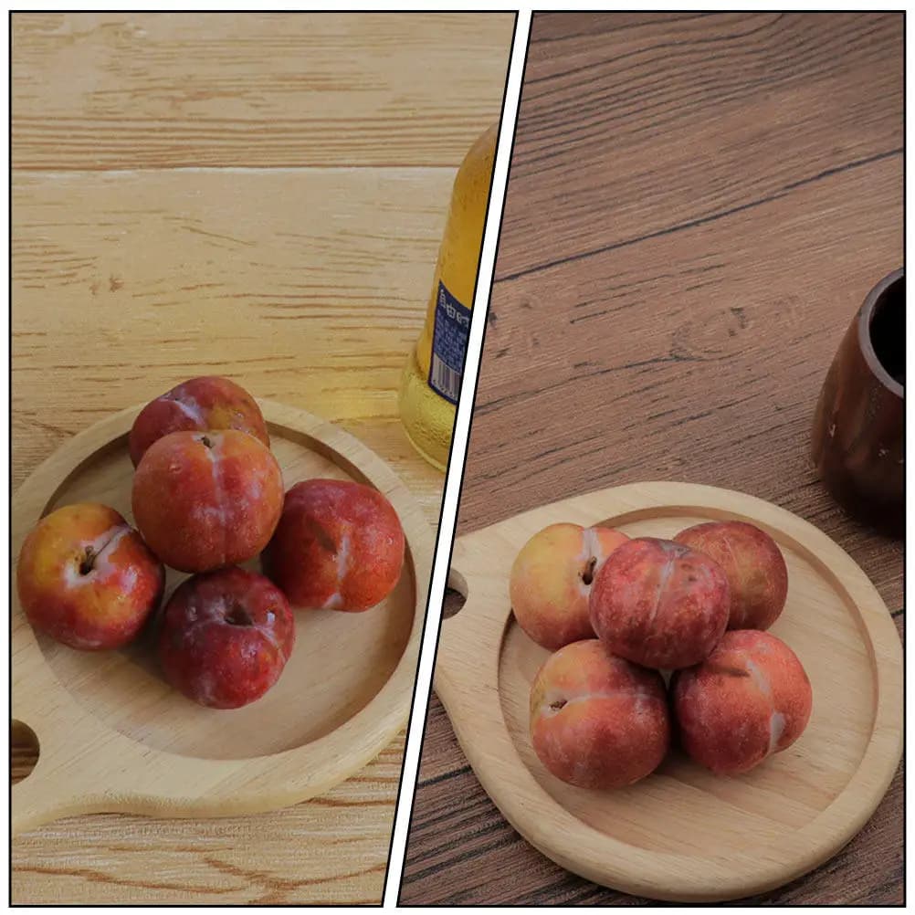 Tagliere da Picnic Multifunzionale in Legno Naturale, Sottopentola Antiscivolo, Tagliere da Cucina, Pad Isolante