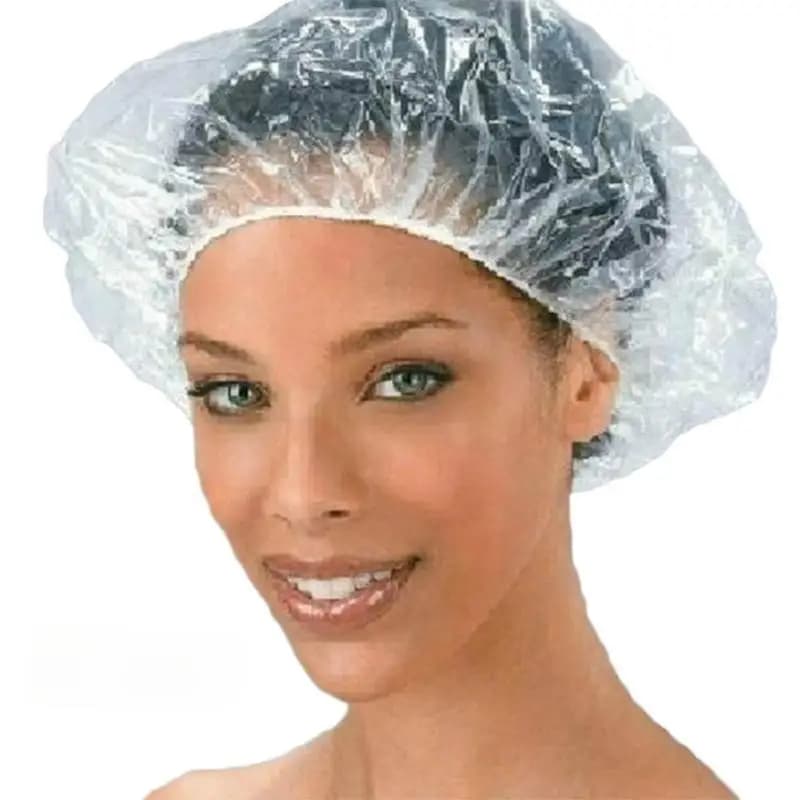 Cappello per capelli della doccia per adulti impermeabile elastico 50/100pcs Disposables Spa Home