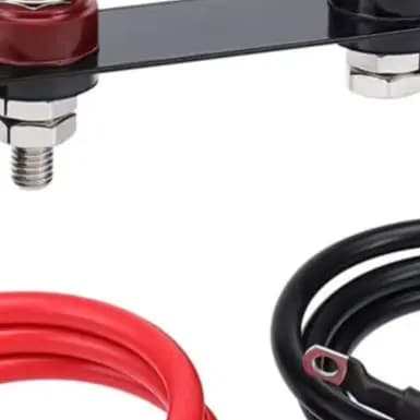 Cavo di ricambio impermeabile per avviatore di emergenza con morsetti batteria 4AWG, 5AWG, 6AWG e 7AWG, in plastica e metallo, 1,2 m, 250A