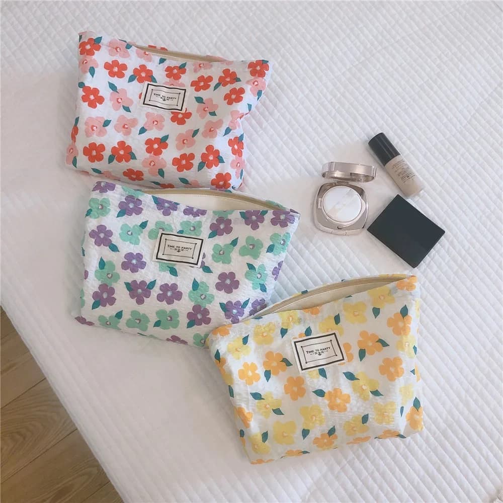 Piccolo grande toilette bellezza articoli da toeletta borsa per telefono borse da viaggio mini custodia per rossetto borsa per cosmetici da donna di moda ragazza Foral