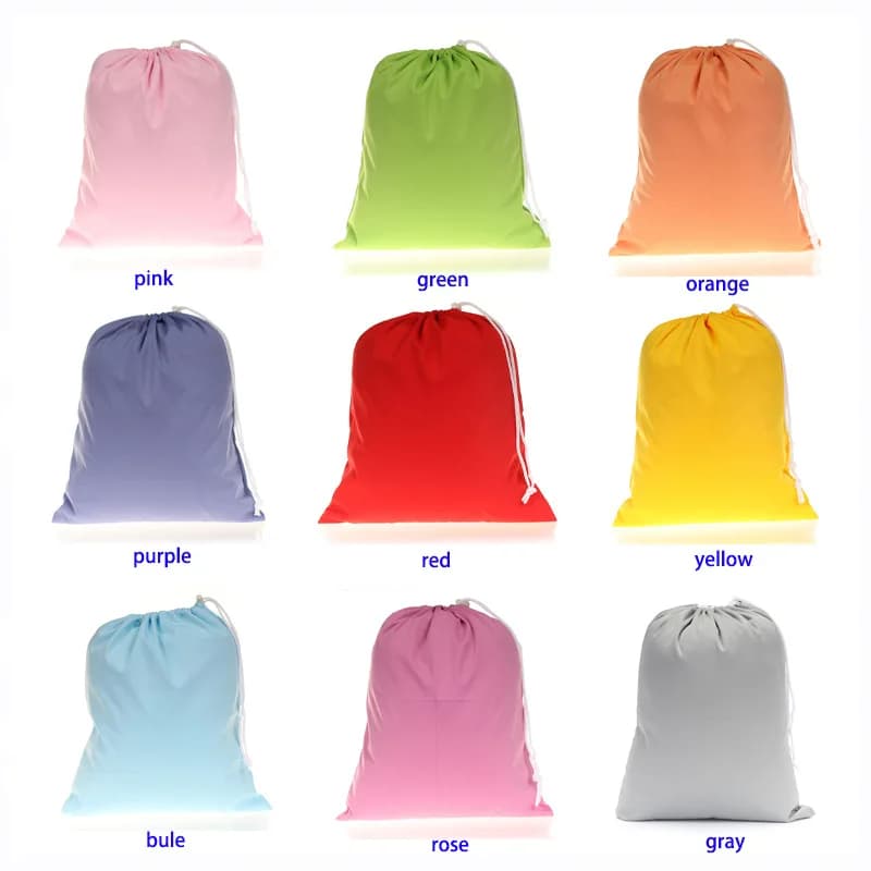 30*36cm Medium Size Waterproof Drawstring Wet Diaper Bags Reusable Nappy Bag Portable Beach Swim Pool Storage Bag