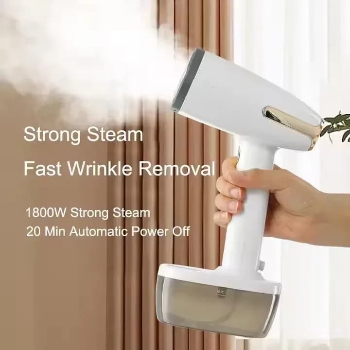 Ferro da Stiro a Vapore Portatile da 1800W per Vestiti, Mini Stiratrice da Viaggio con Spegnimento Automatico