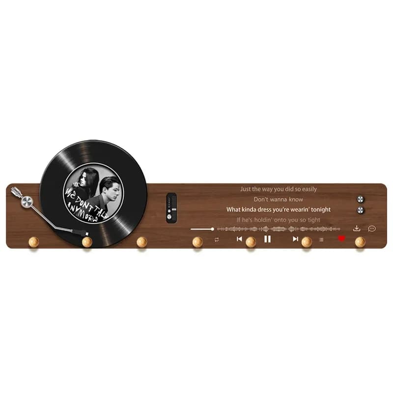 Retro Vinyl Record Wall Hanger Creative Hook Rack for Clothes Hats Storage Living Room Decor High End Background Display