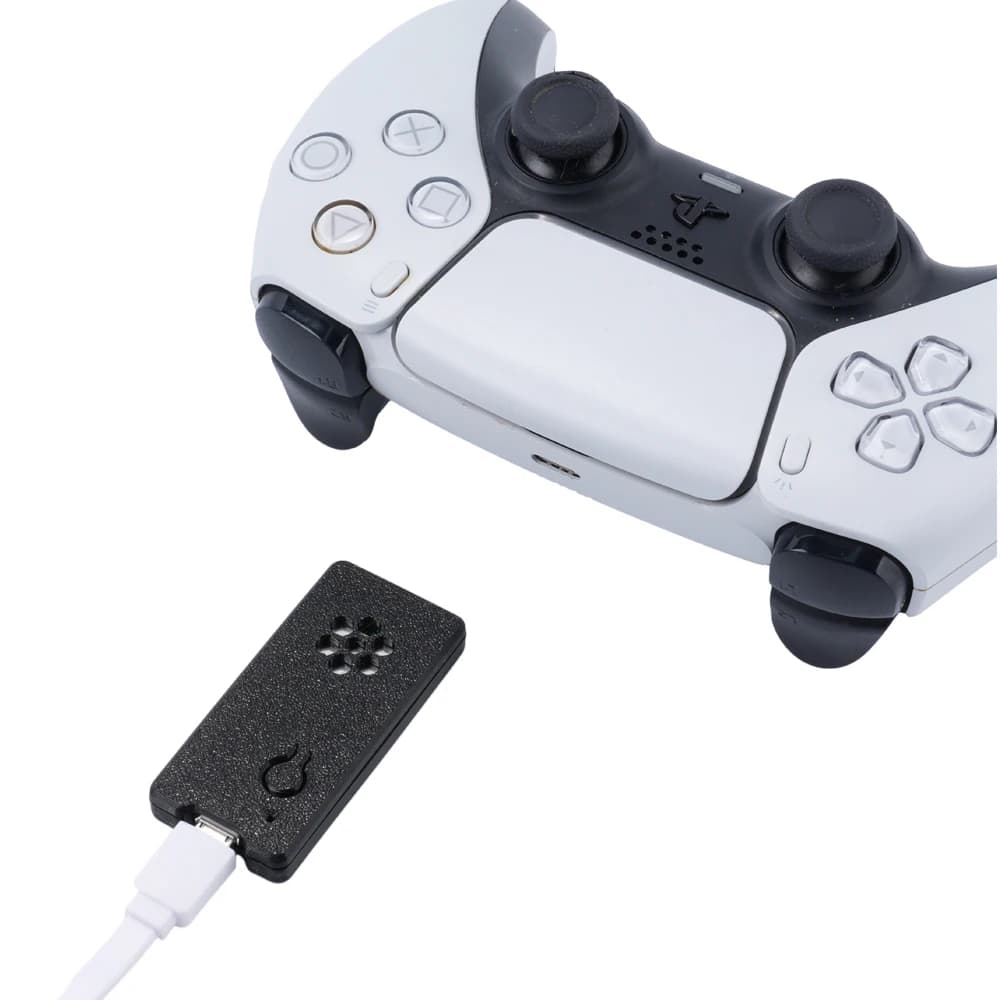 DS5Dongle Wireless Adapter 3.5mm Audio Jack Web Config for DualSense Controller Supports HD Haptics, Controller Speaker