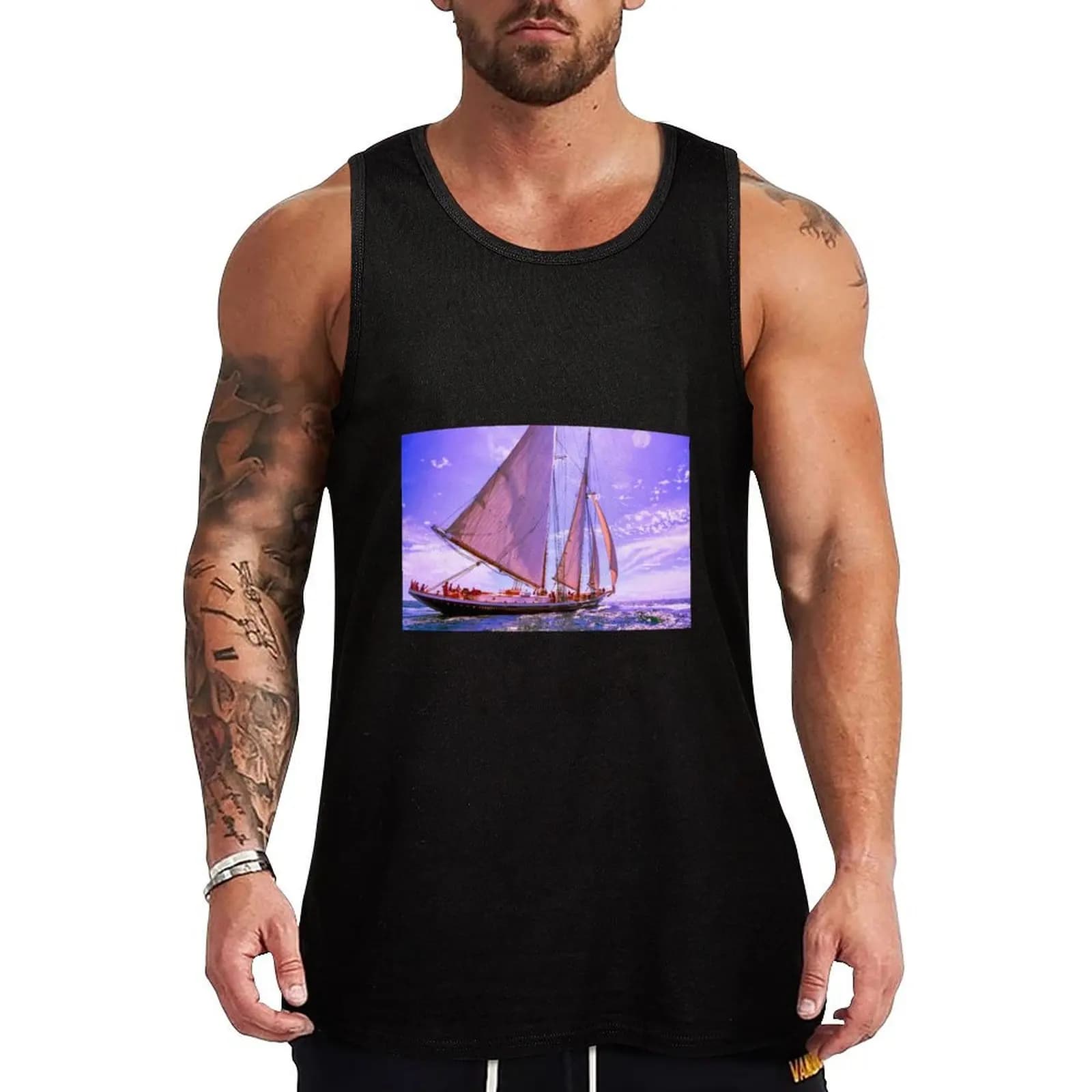 Off And Running Tank Top Canotta ad asciugatura rapida per corsa, jogging, abbigliamento sportivo