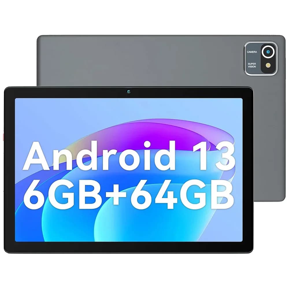 Tablet URAO Android 13 da 10 Pollici, 6GB RAM + 64GB ROM Espandibile a 128GB, Batteria 5000mAh, Display IPS, WiFi 5G, Doppia Fotocamera, Tablet PC PAD, Regalo