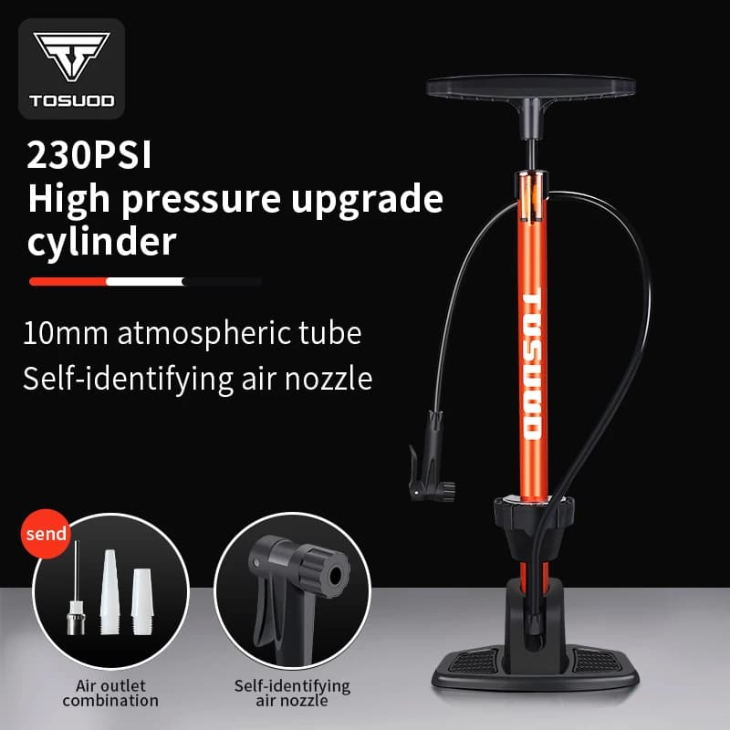 TOSUOD Pompa ad alta pressione per uso domestico Bicicletta scooter elettrico Bici elettrica moto auto basket calcio palloncino gonfiatore