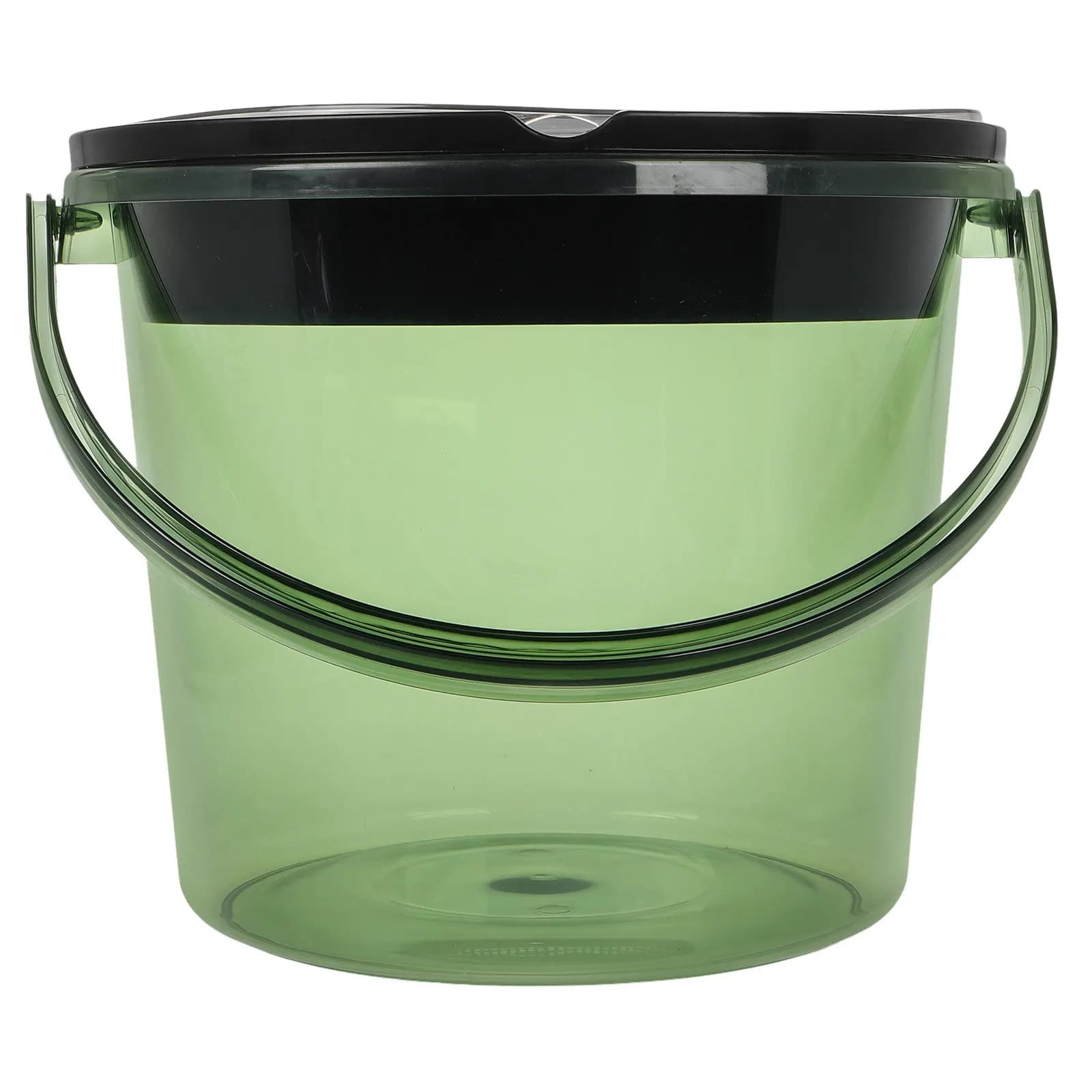 Tea Dregs Drainage Bucket Light Green Handheld Portable Compost Bin Countertop Kitchen Small Trash Can for Tea Leaves Coffee
