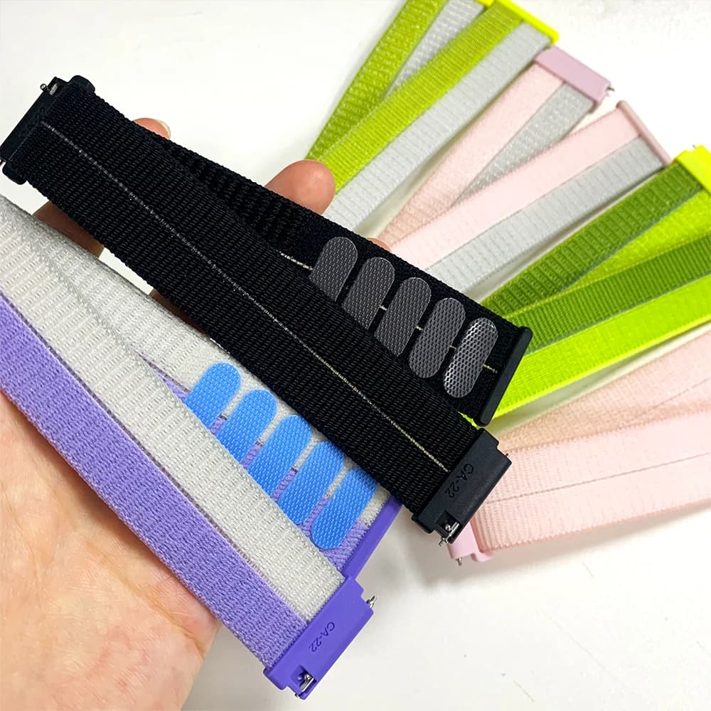 20mm 22mm Velcro Nylon Loop Strap For COROS PACE 4 3 2/APEX 4 42mm/APEX 2 Pro/APEX 46 42mm Watch Band Sports Breathable Bracelet