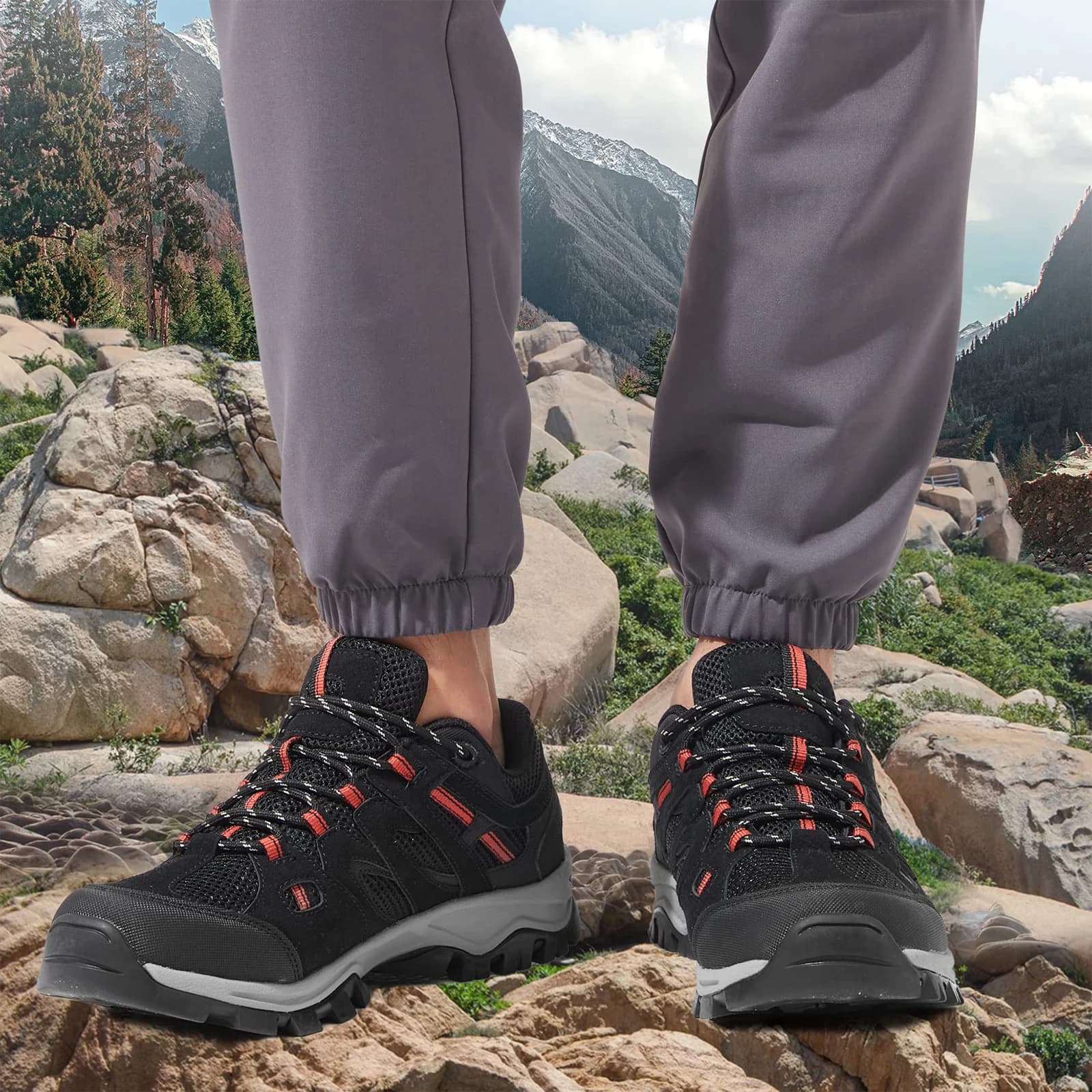 GOLDEN CAMEL Men's trekking shoes Trail running shoes lightweight Outdoor breathable breathable outdoor shoes for men Trekking Walking