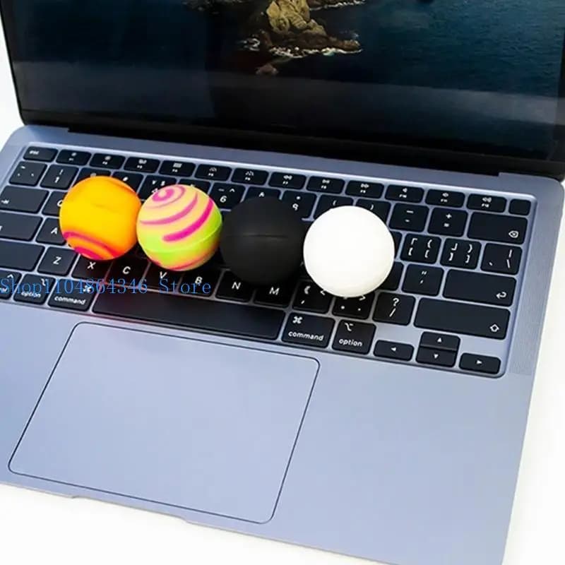 Supporto per laptop in silicone con piedini di raffreddamento, leggero e antiscivolo, per migliorare il flusso d'aria e il comfort ergonomico durante la digitazione