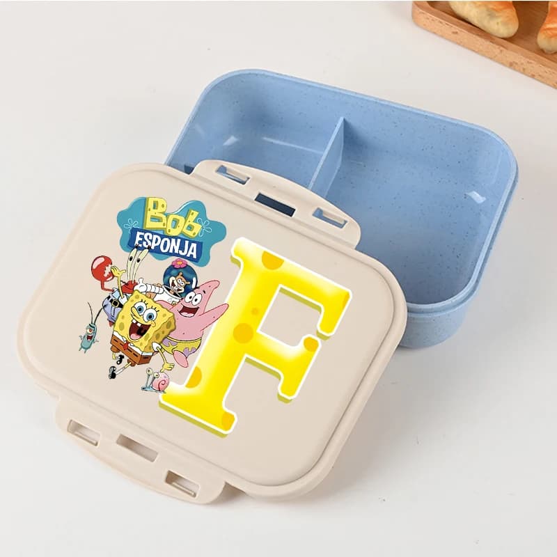 Portapranzo SpongeBob SquarePants per Bambini e Bambine, Contenitore Ermetico Portatile Monostrato per Studenti, Regalo di Natale