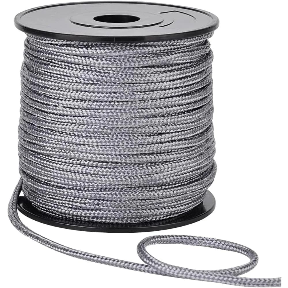 54 Yards Nylon Rope Parachute Cord 3mm Gray Blinds String Lift Shade Cord Wind Chime Cord Replacement for Crafting DIY Projects