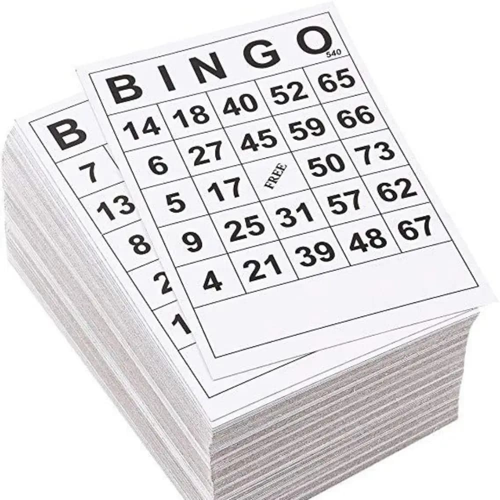 Bingo Game Accessories Unique Numbers Bingo Game Cards Reusable Educational Bingo Chess Paper Funny Bingo Set