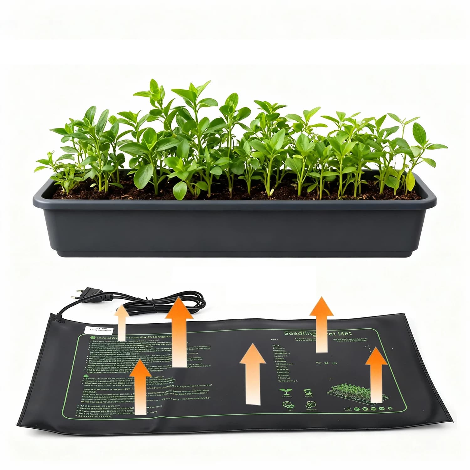 Heater for seedlings for seed germination of the nursery Start growing roots Internal gardening Bonsai Plant Flower Vegetables Heat bearing