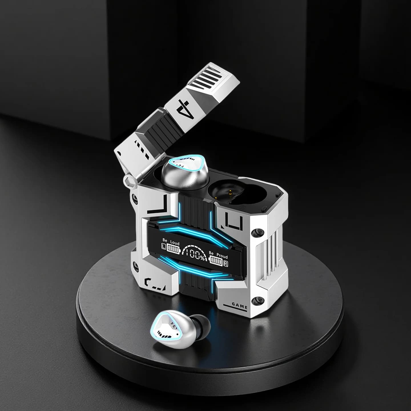 Nuovi auricolari Bluetooth 5.3 Auricolare Bluetooth wireless Cuffie con cancellazione del rumore con microfono Cuffie per smartphone