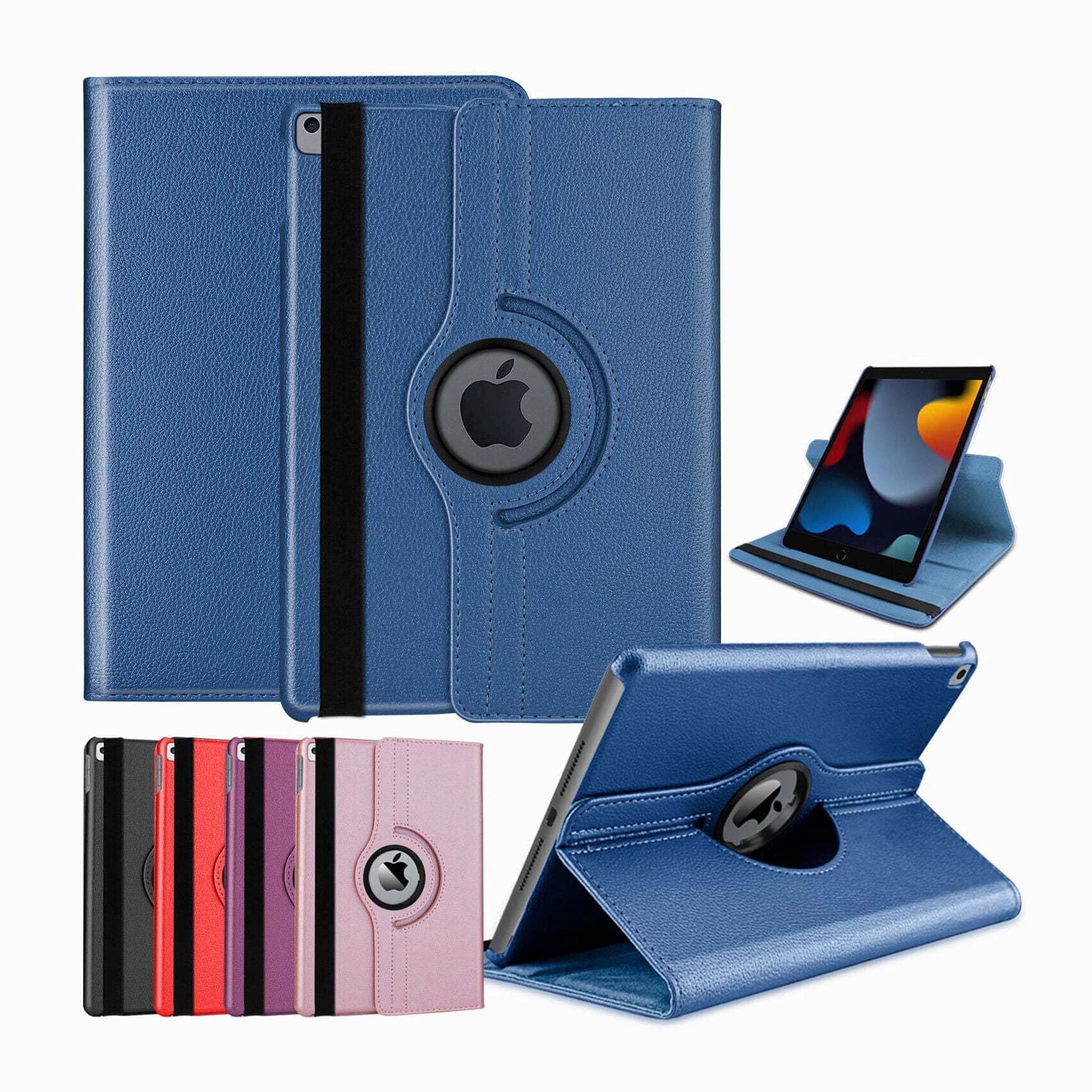 360 Rotation Tablet Case For iPad Air 2024 MINI 3 4 5 6 7 8 9 10 Generation Pro 2024 10.9 10.2 11 12.9 13 inch Stand Cover
