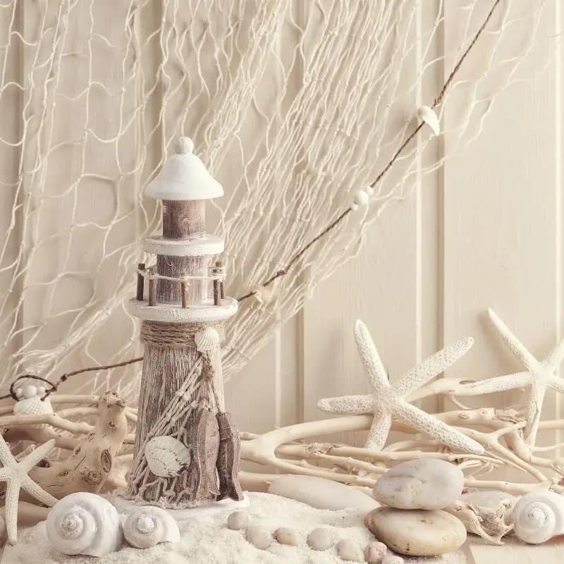 Wall Hanging Naval Fishing Net Decor Retro Hawaiian Ocean Beach Theme Birthday Party Photo Prop