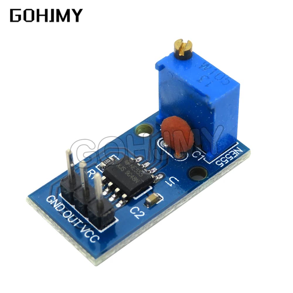 1PCS DC 5V 12V NE555 Modulo generatore di impulsi Frequenza di resistenza regolabile Uscita a canale singolo per Arduino Smart Car