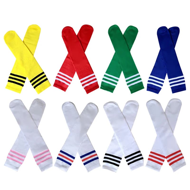 Nuovi Calze Sportive da Calcio Lunghe al Ginocchio in Cotone e Spandex per Bambini, Calze da Calcio e Baseball alla Caviglia per Bambini - Offerta Imperdibile
