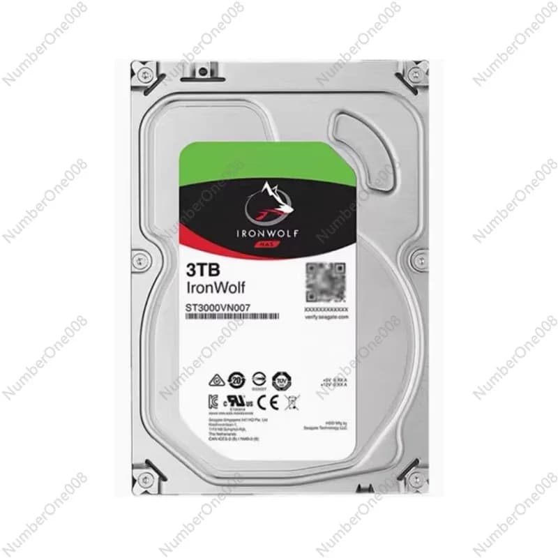 Nuovo Disco Rigido Meccanico da 3TB per Archiviazione di Rete, Sorveglianza, HDD NAS Server, Disco Rigido SATA da 3,5 Pollici con Garanzia di Un Anno