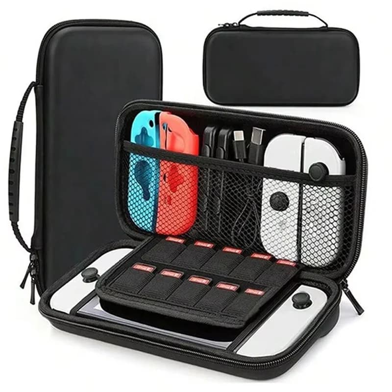 Custodia da viaggio Custodia protettiva antiurto con guscio rigido in EVA per accessori Nintendo Switch Lite Switch OLED / NS