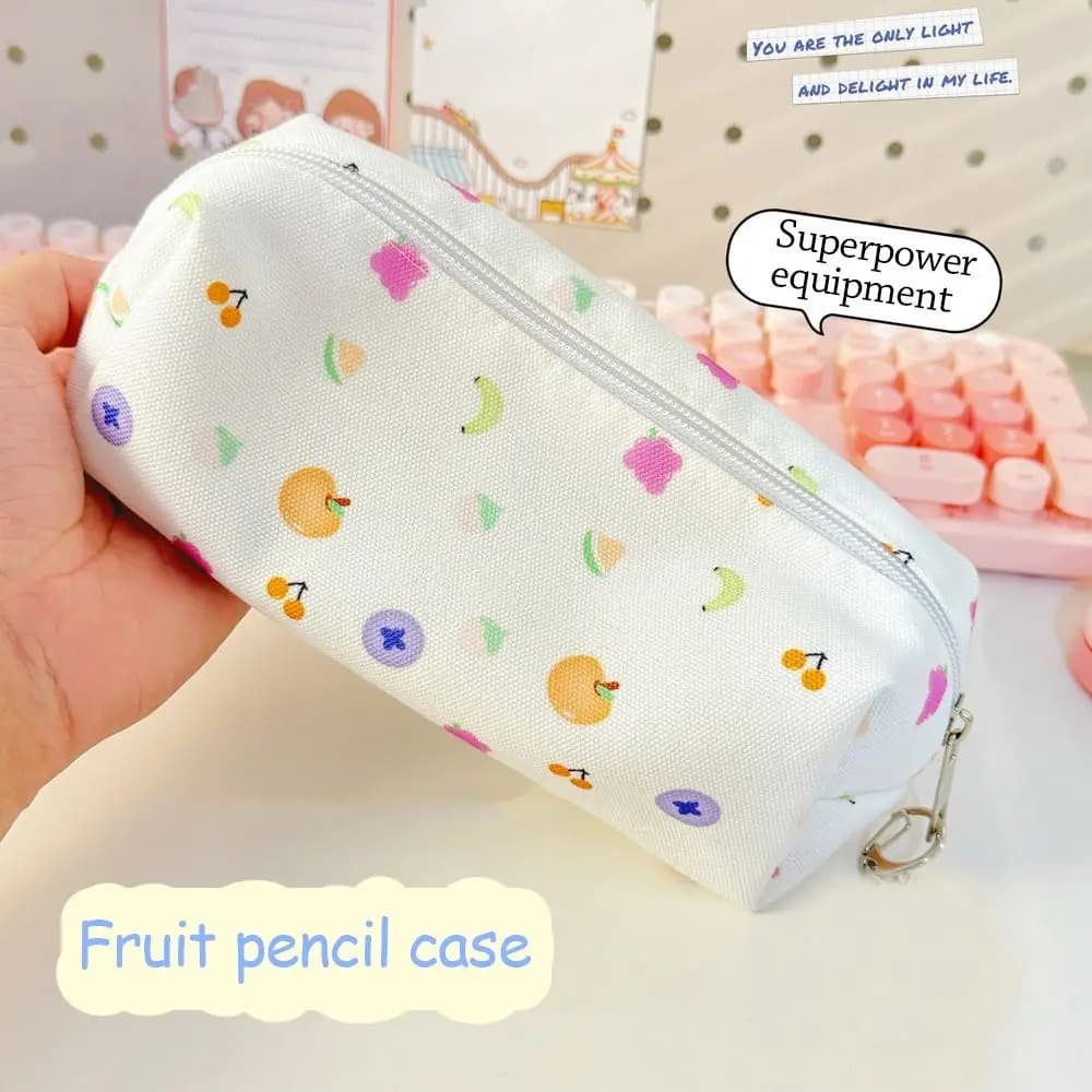 Simpatico astuccio per penne con fiocco, astuccio multifunzionale di grande capacità, scatola per penne