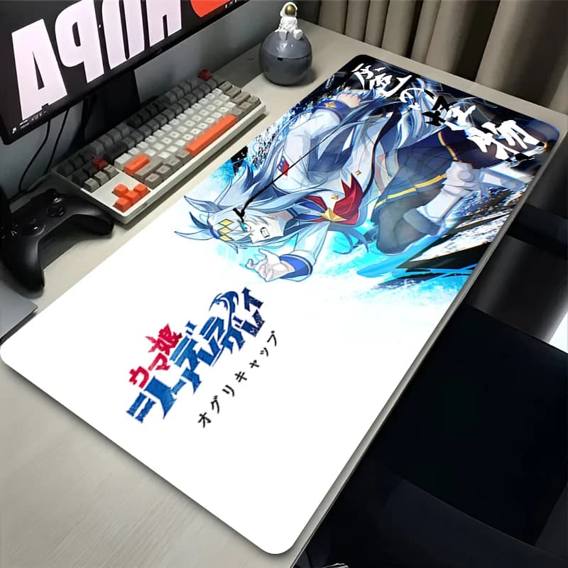 Tappetino da Gaming Antiscivolo con Bordi Cuciti, Design con Personaggi Anime Scuri e Audaci, Grande Tappetino per Mouse per Uso Domestico e Ufficio