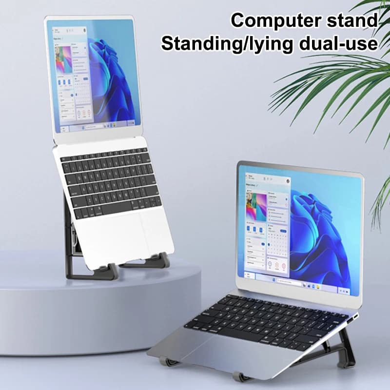 Staffa di supporto per rialzo per computer portatile 2in1 per tablet supporto verticale per laptop per MacBook per Ipad Pro per studio da ufficio