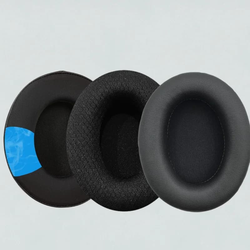 Cuscinetti auricolari in spugna di memory foam morbida di ricambio Cuscino per fascia per la testa per cuscinetti auricolari per cuffie Hyper X Cloud Flight Stinger