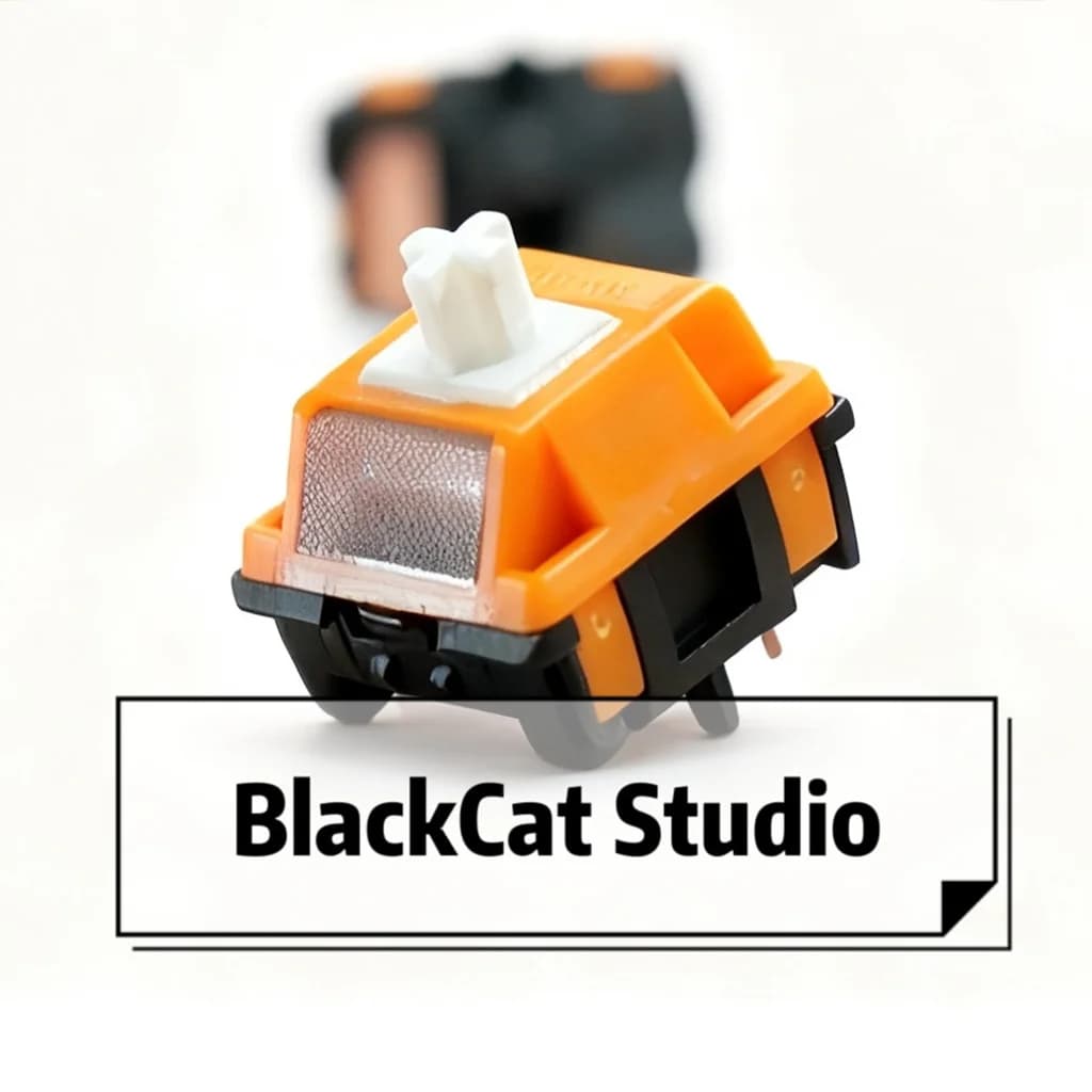 HMX HEIMAO Hidden Cat Switch HP Tactile HiFi Mahjong Sound 52g 5 Pin Switch Tattile Estremamente Rapido per Tastiera Meccanica